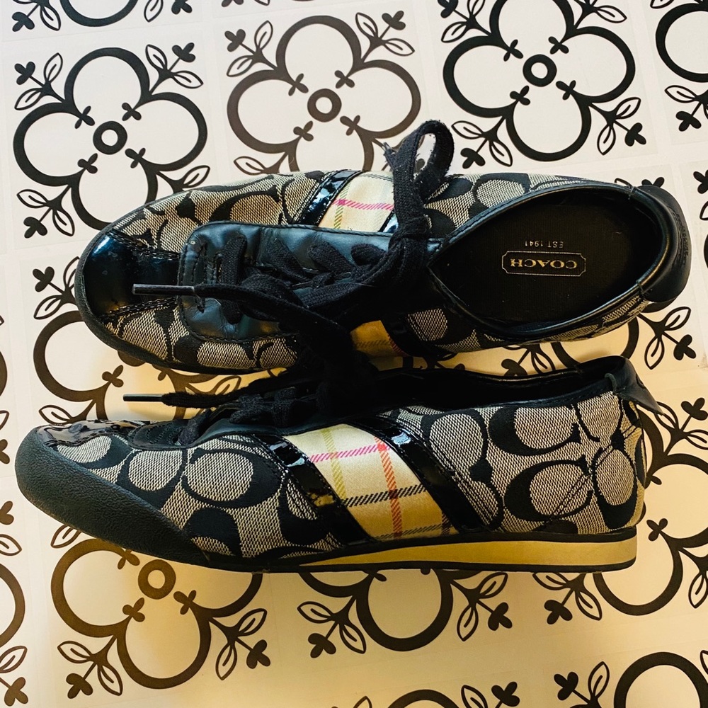 Coach Paxton Monogram Logo Sneakers - Picture 2 of 7